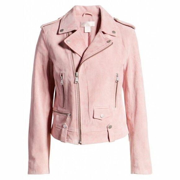 NWT Rachel Parcell Suede Moto Jacket - Picture 1 of 4